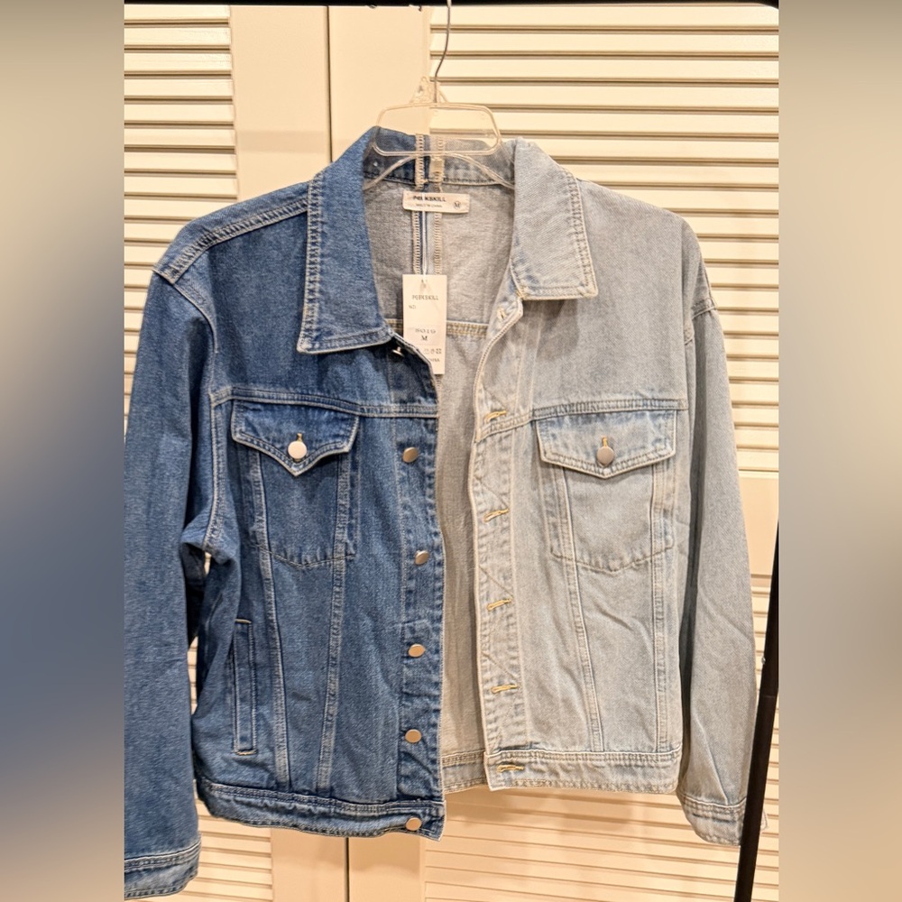 Upcycle Two-Tone Denim Jacket